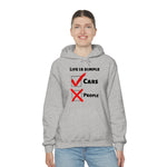 Load image into Gallery viewer, Life Is Simple Cars/People Hoodie
