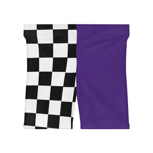 Purple Women's Race Biker Shorts (AOP)