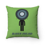 Load image into Gallery viewer, BASS HEAD Spun Polyester Square Pillow
