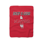 Load image into Gallery viewer, DROP A GEAR &amp; DISAPPEAR Sherpa Fleece Blanket
