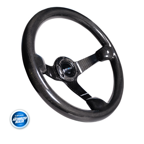 NRG INNOVATIONS Full Carbon Fiber Steering Wheel 350mm Deep Dish