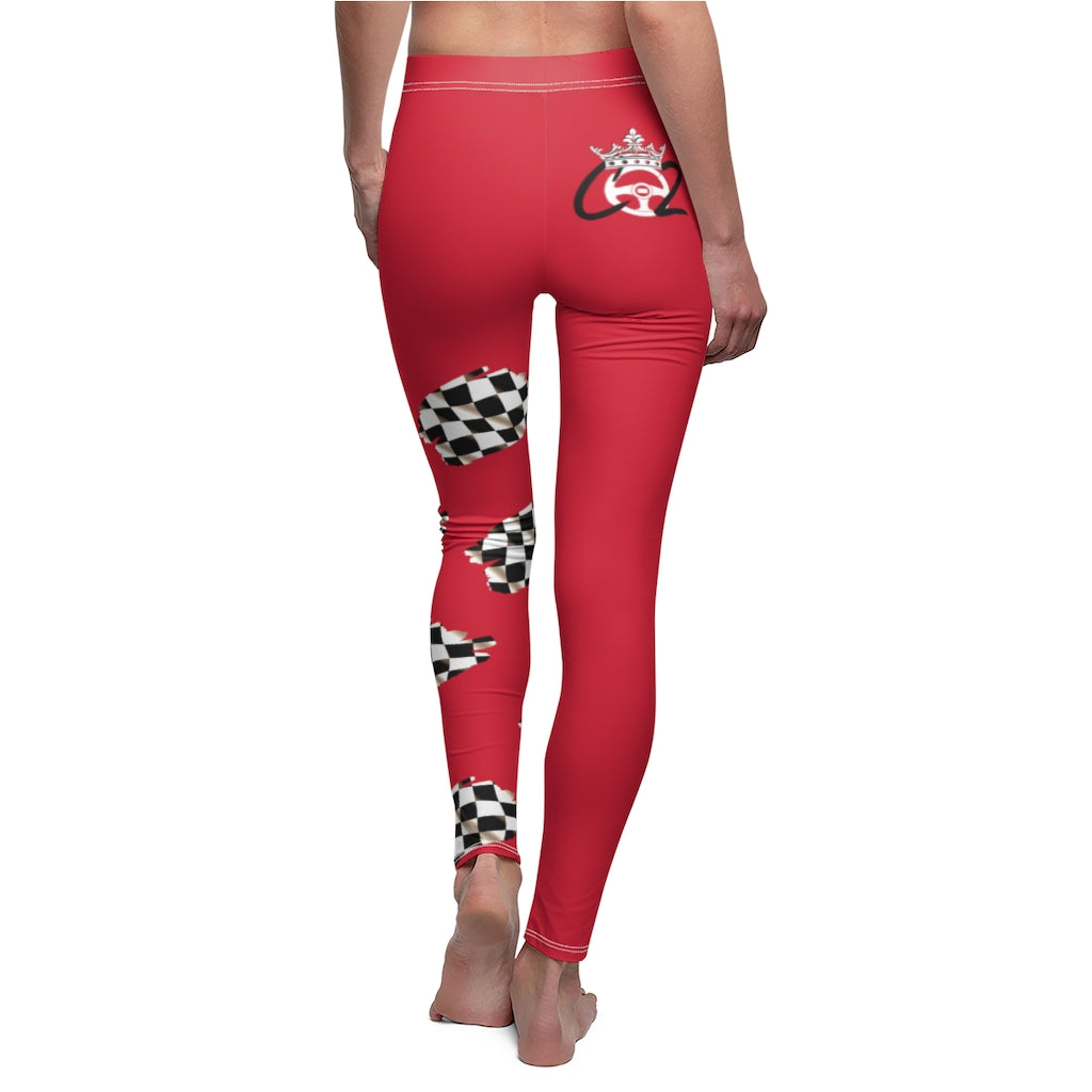 Racing Queen In Red Co2Passions™️ Women's Leggings